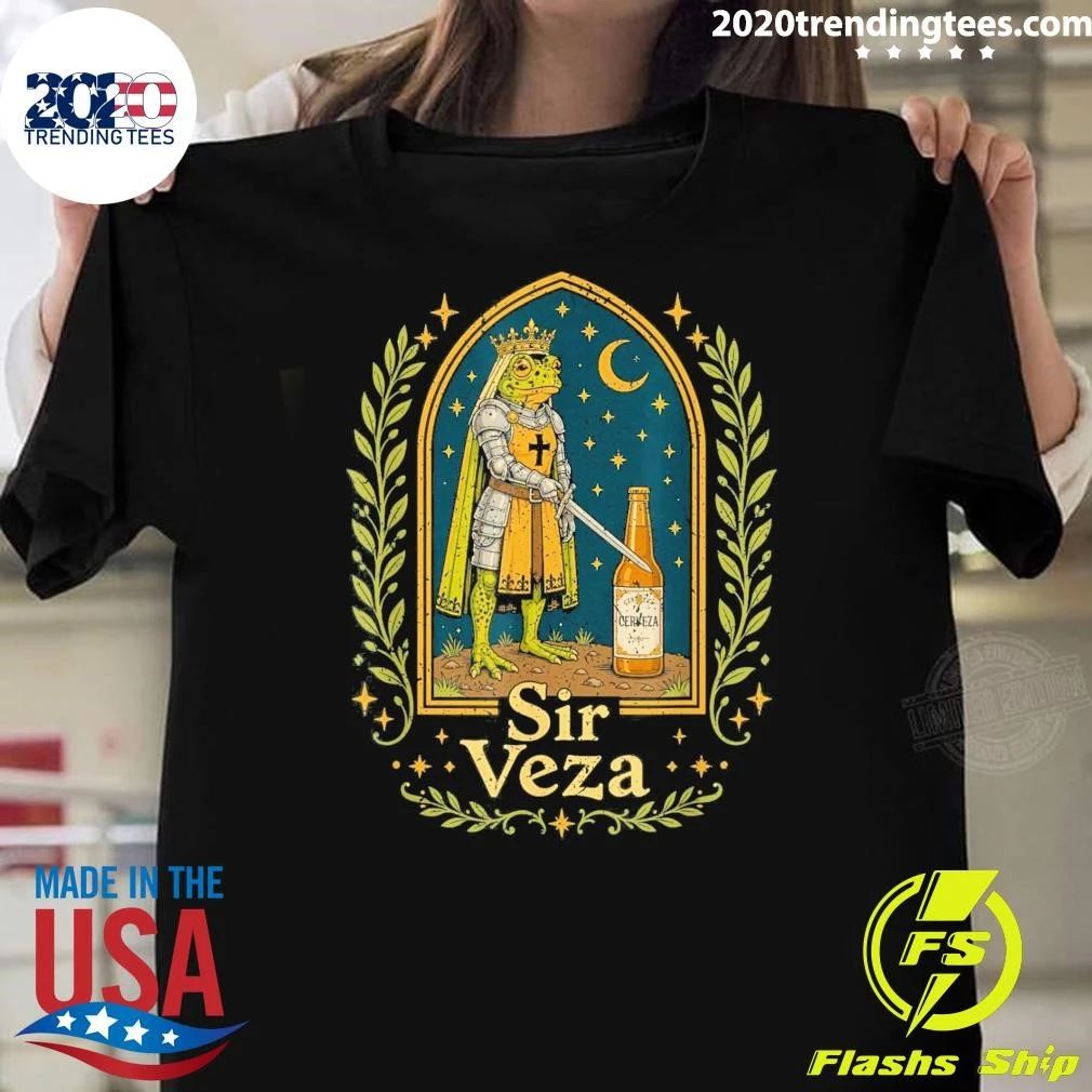 Medieval Pun Novelty Sir Veza Frog Shirt