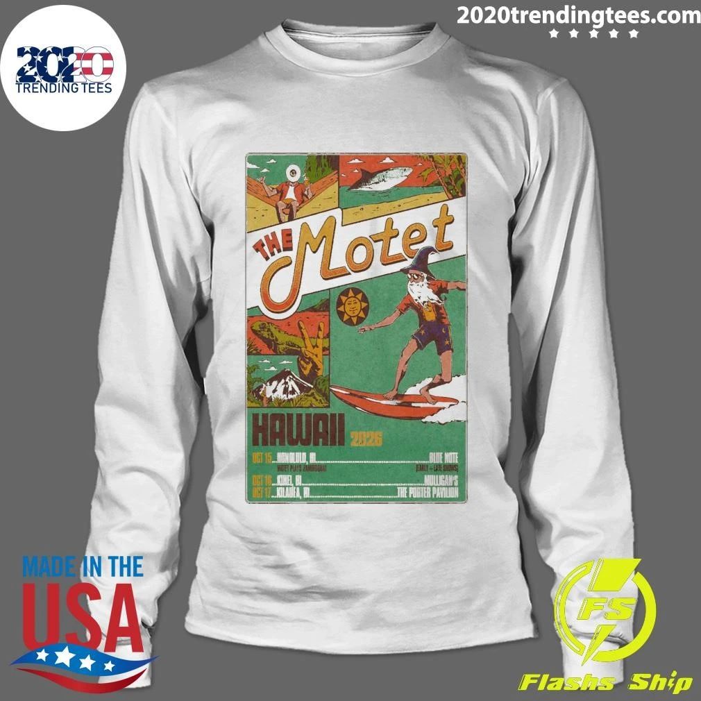 The Motet Hawaiian Island Tour 2026 Shirt
