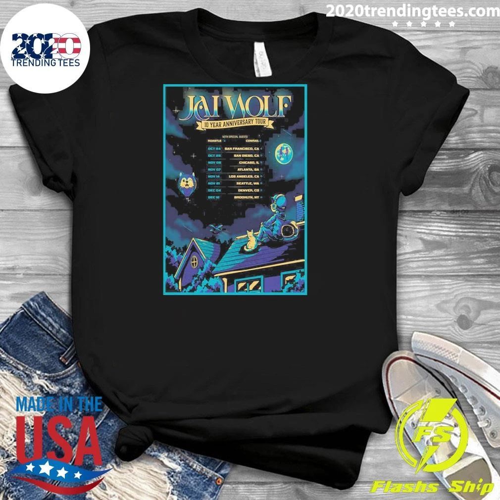Jai Wolf 10 Year Anniversary 2026 Shows Shirt