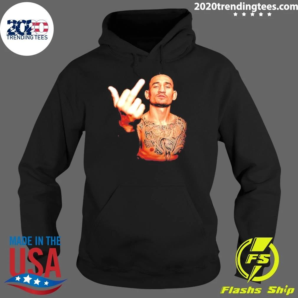 Max Holloway UFC middle finger graphic shirt