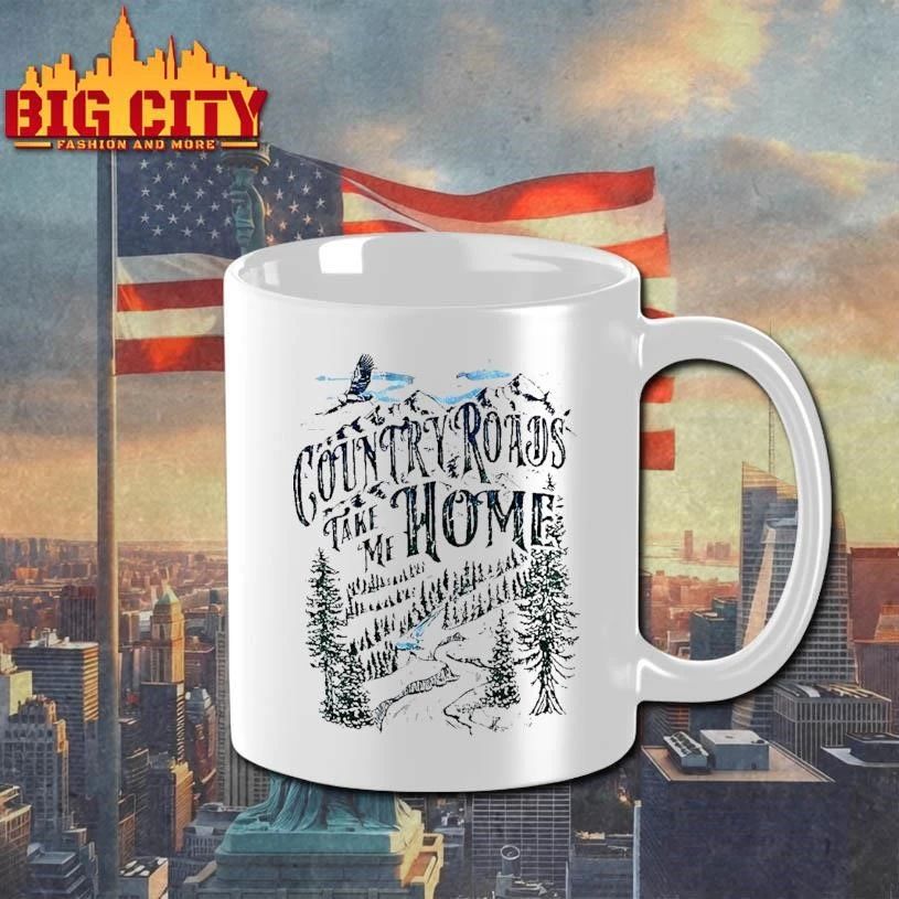 Apparel Country Roads Take Me Home Eagle Mountain Forest White Shirt