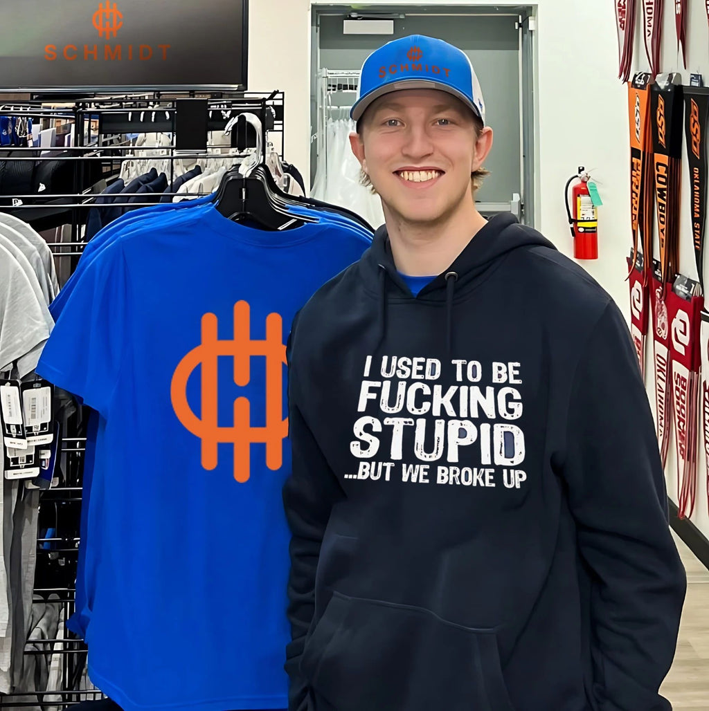 I used to be fucking stupid but we broke up shirt