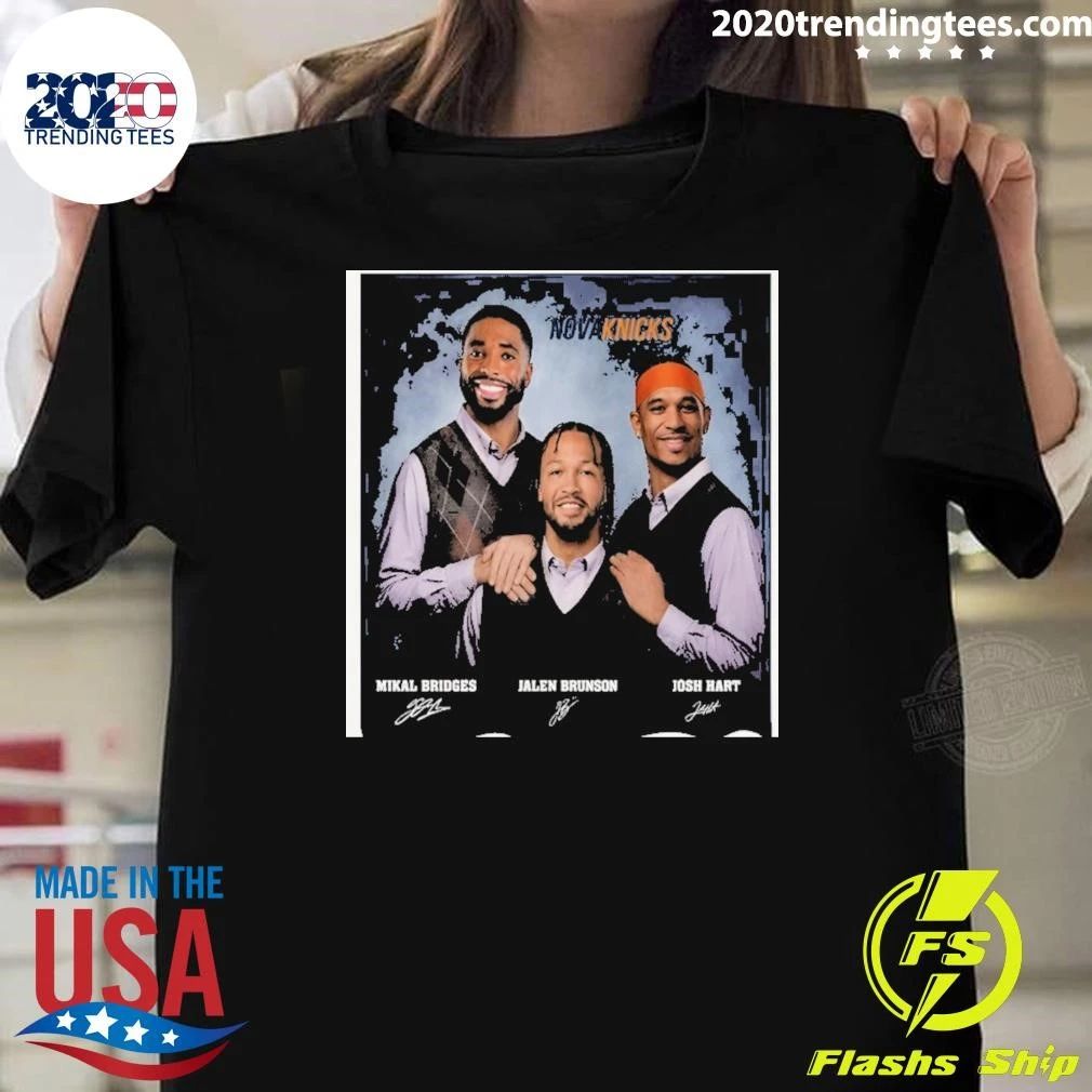 Novaknicks Mikal Bridges Jalen Brunson Josh Hart Knicks Step Brothers Shirt