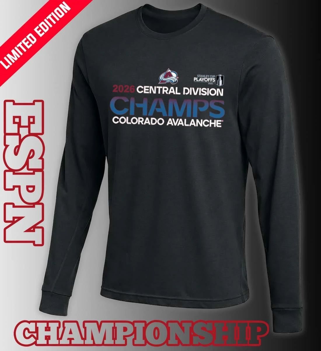 Colorado Avalanche 2026 Central Division Champions Shirt