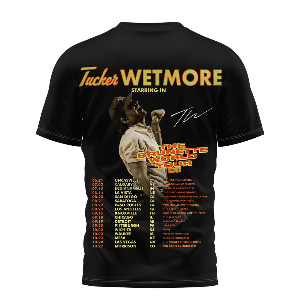 Tucker Wetmore The Brunette World Tour Part 2 T-Shirt