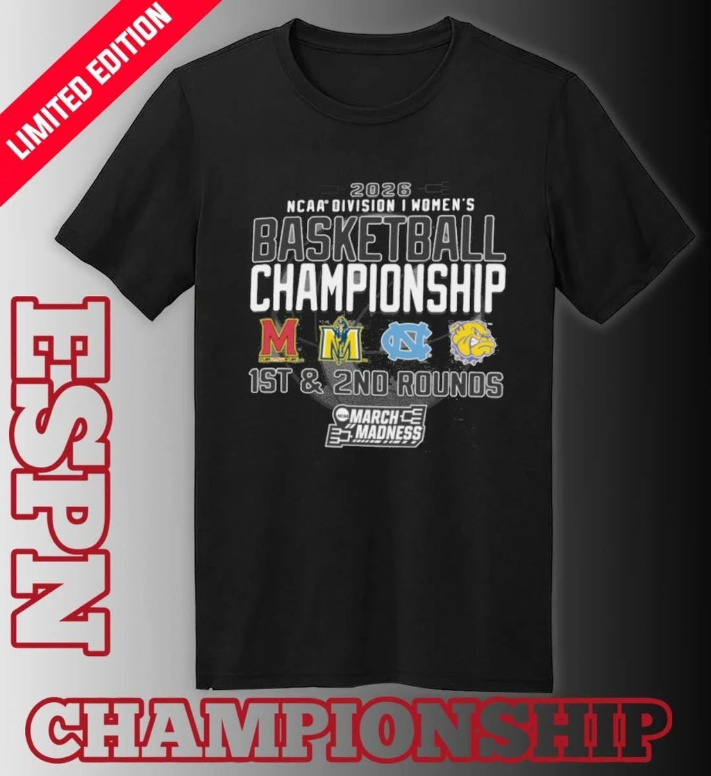 1st, 2nd Rounds 2026 NCAA DI Women’s Basketball Championship – Chapel Hill, NC Shirt