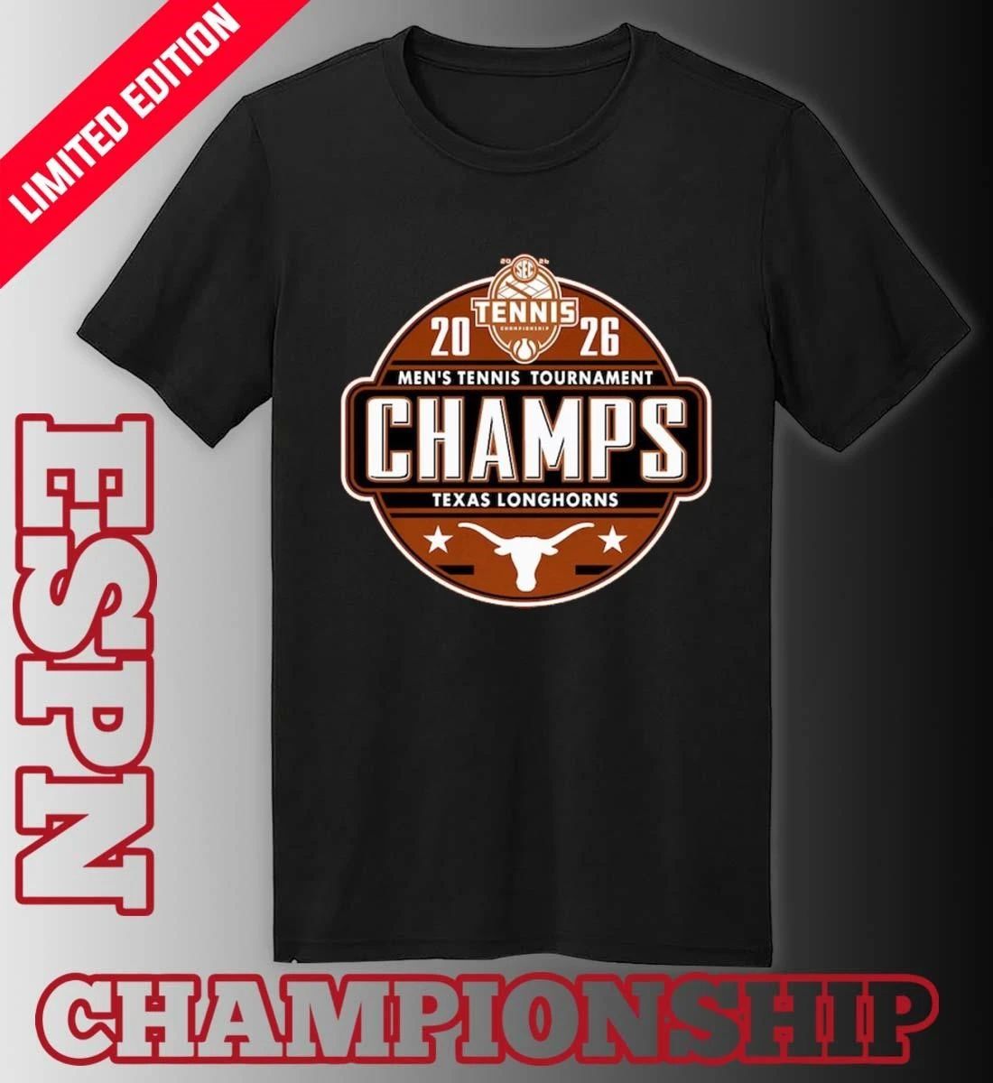 Texas Longhorns 2026 SEC Men’s Tennis Tournament Champions Locker Room T-Shirt
