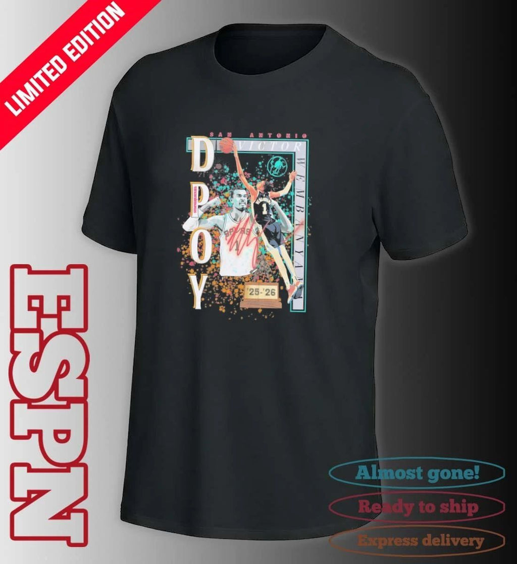 Victor Wembanyama Spurs 2026 DPOY T-Shirt