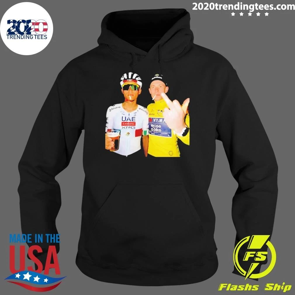 Isaac Del Toro & Jonas Vingegaard 2026 Smoking and Middle Finger Shirt