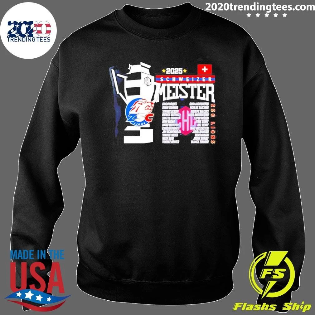 Zsc Lions 2025 Schweizer Meister Roster Shirt