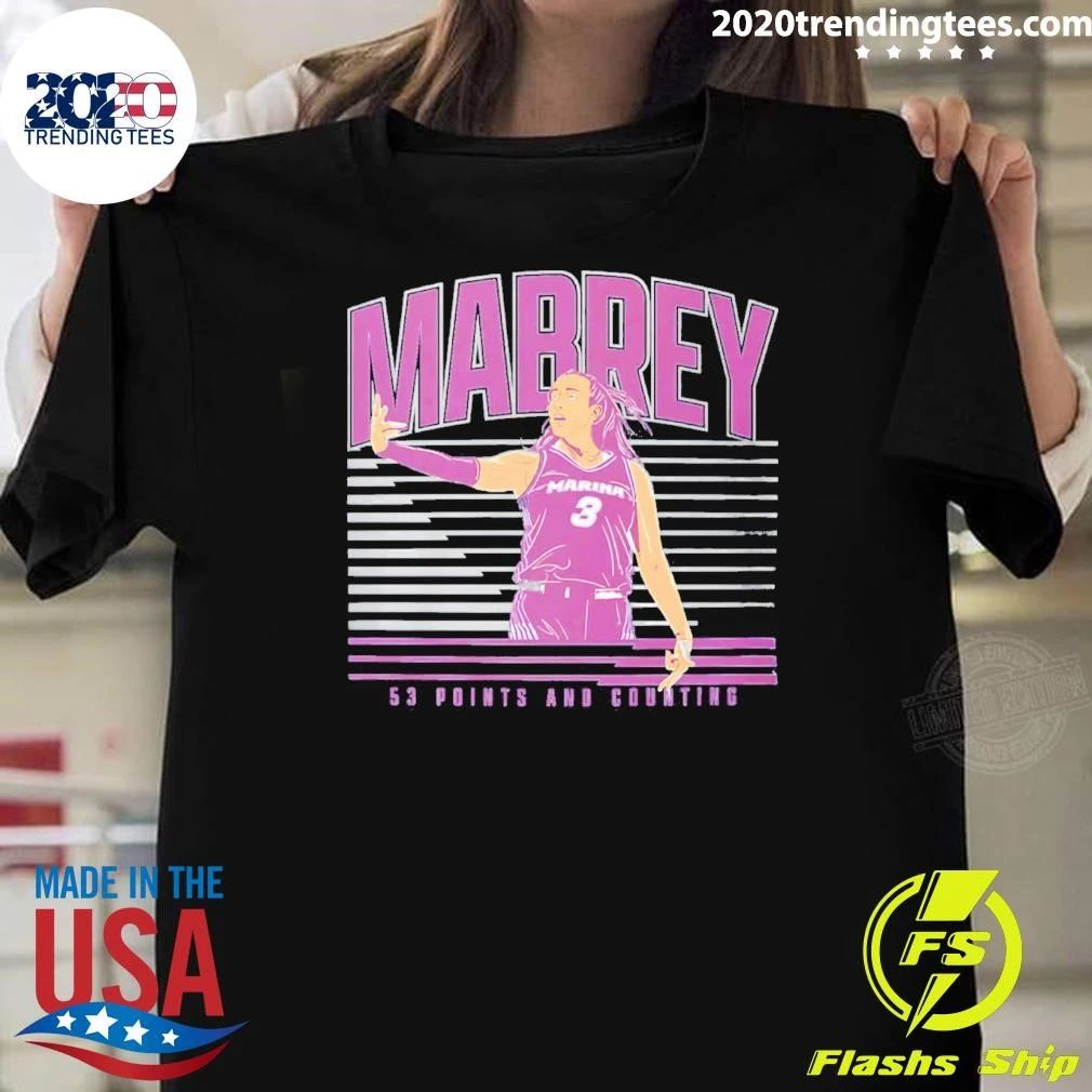 The 53-Point and Counting Marina Mabrey Game Shirt