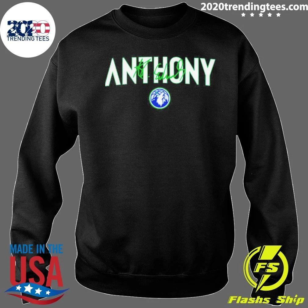 Anthony Edwards Minnesota Timberwolves Team Font Signature Shirt