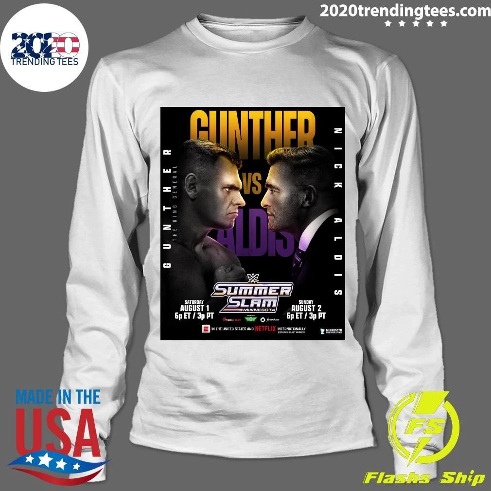 Gunther Vs. Nick Aldis Is Set For Summerslam August 1-2, 2026 Shirt