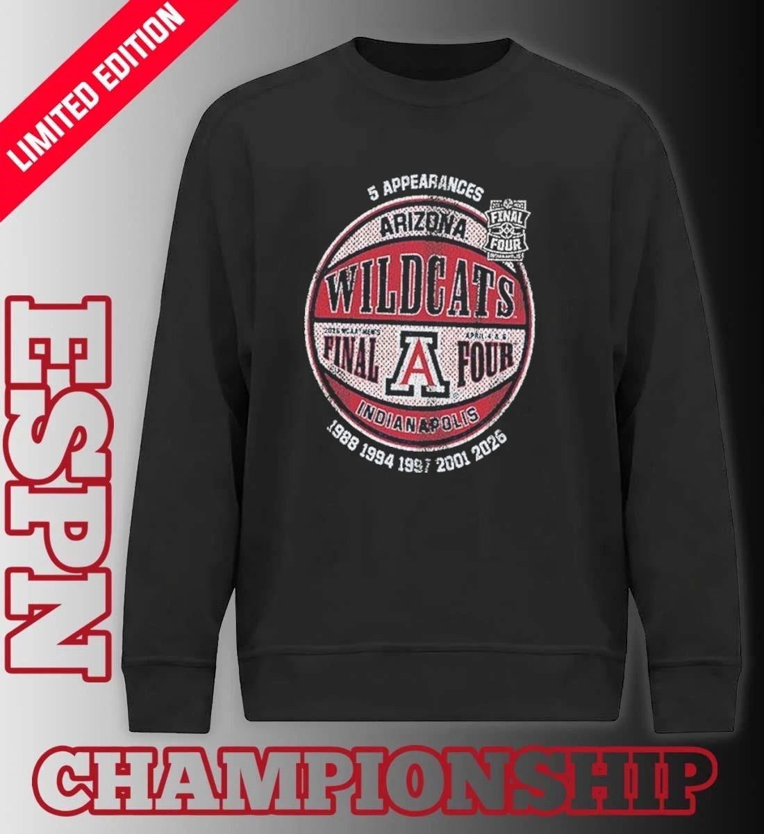 Arizona Wildcats Mens Basketball 2026 Final Four Ball Shirt