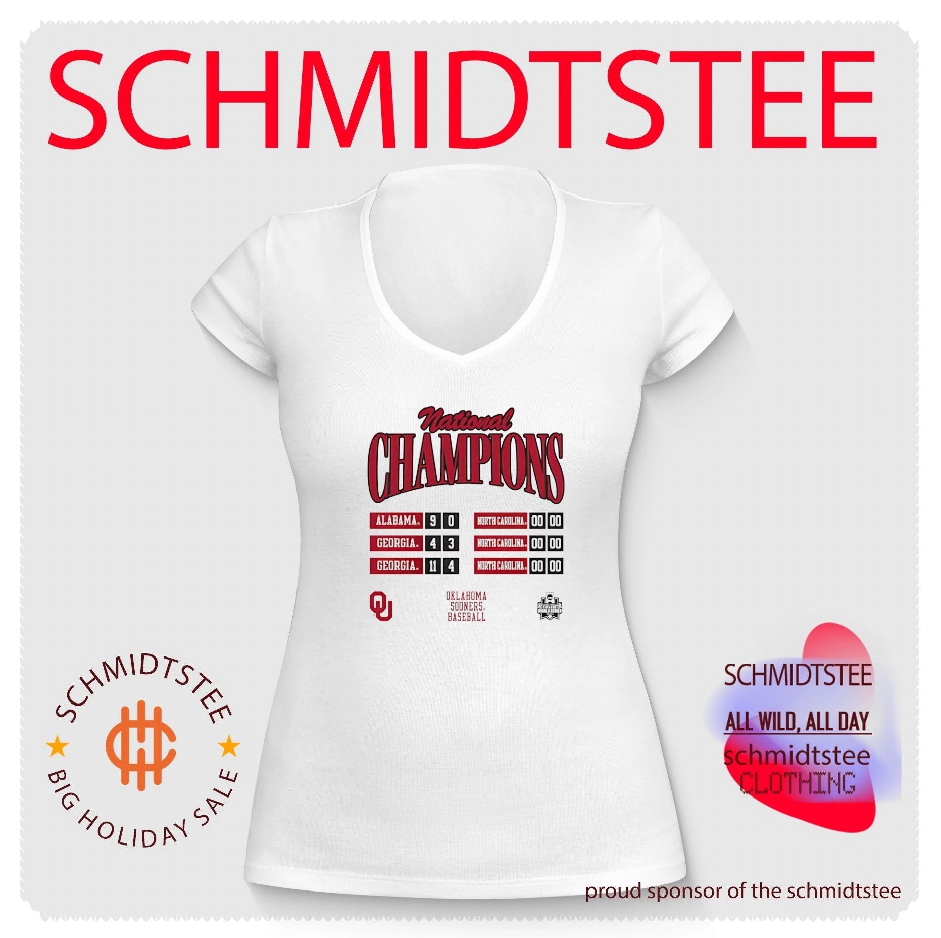 Oklahoma Sooners 2026 NCAA Baseball Men’s College World Series Champions Schedule shirt