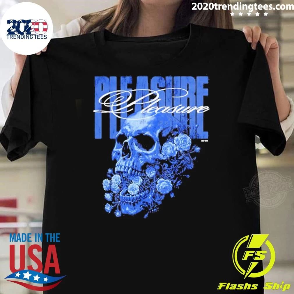 Pleasure Skull With Roses Gothic Floral Shirt