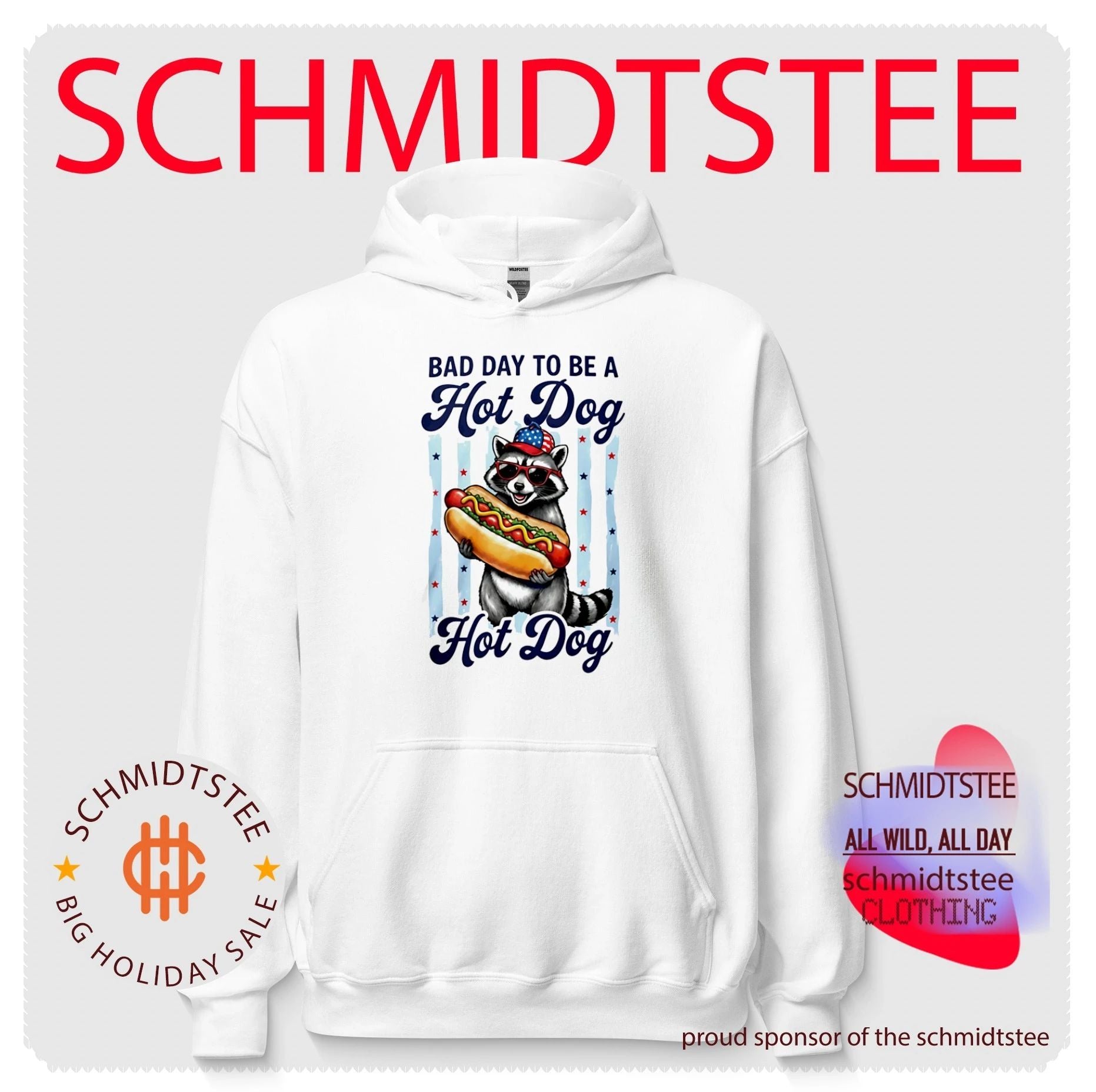 Bad Day To Be A Hot Dog raccoon shirt