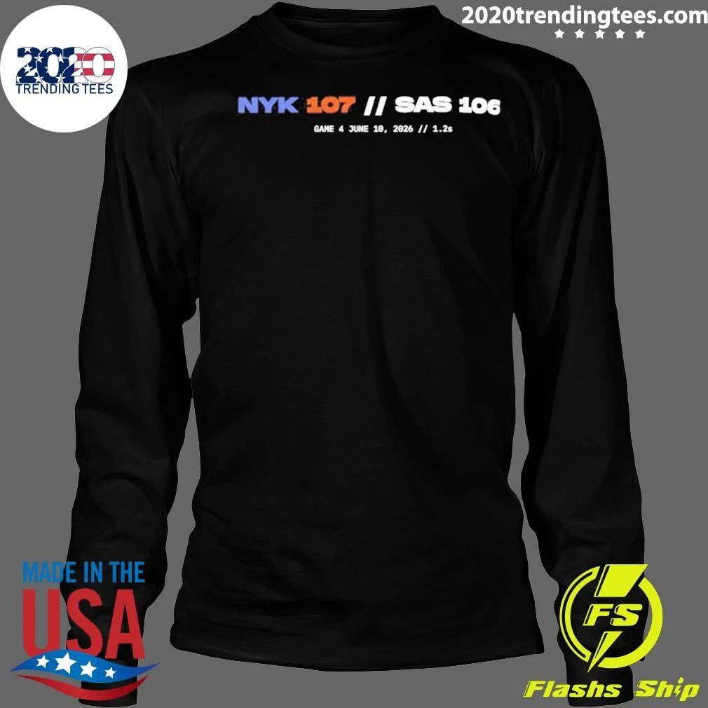 Og Anunoby Nyk 107 106 Sas Basketball Championship Greatest Nba Playoffs Game 4 Shirt