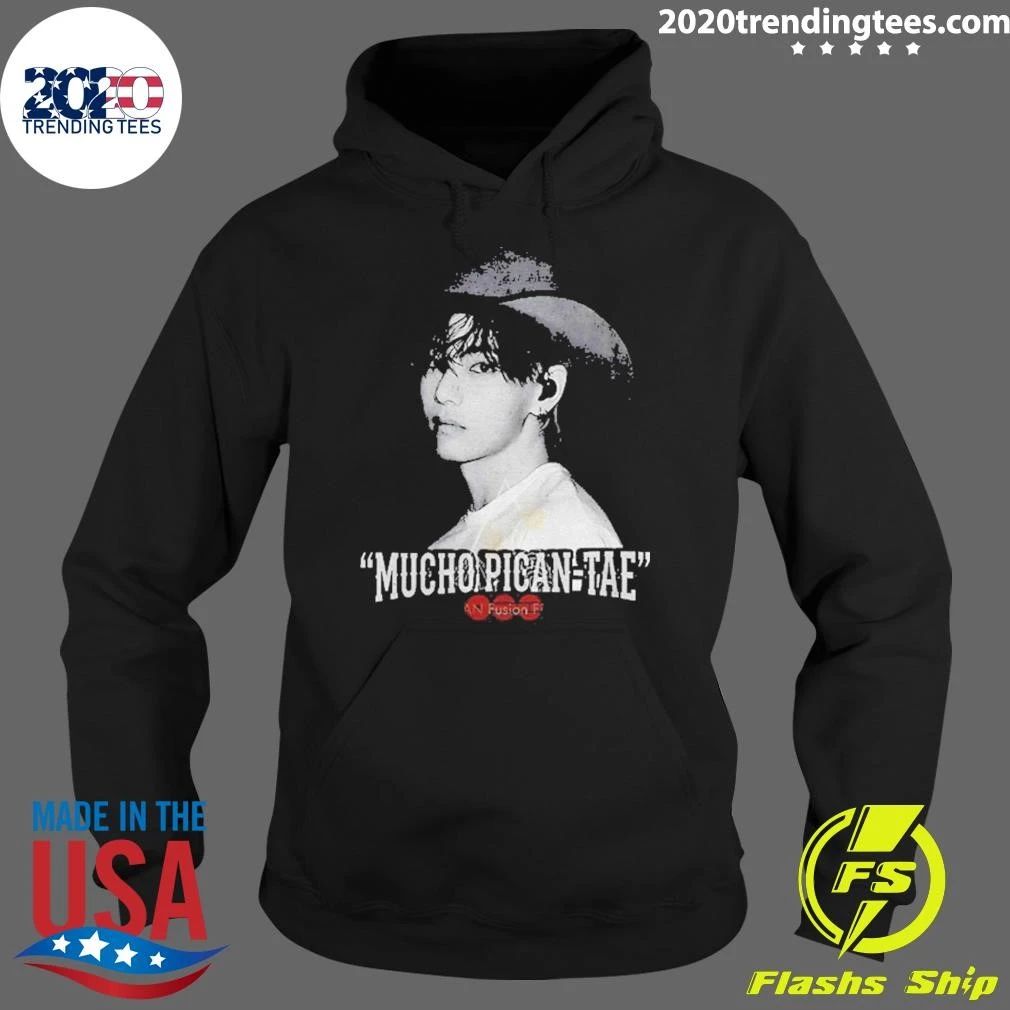 Kim Taehyung Mucho Picante Bts Kpop Braided Hair Arirang Concert Shirt