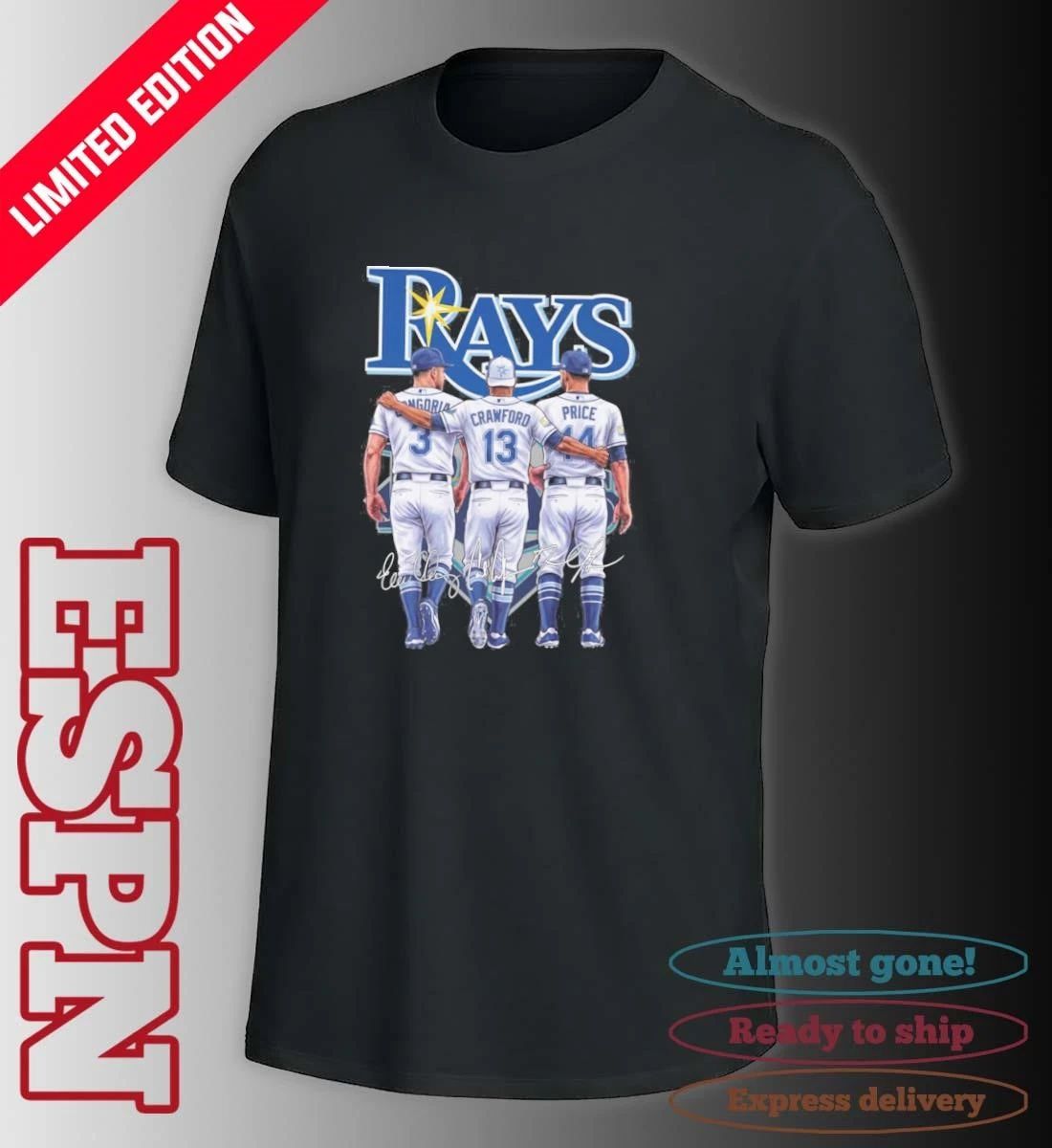 Tampa Bay Rays Evan Longoria, Carl Crawford And David Price Shirt