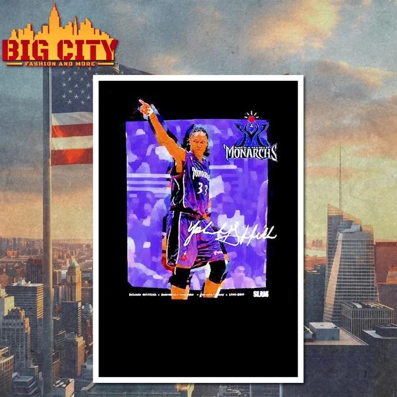 Yolanda Griffith Sacramento Monarchs Signature SLAM Signature SHIRT