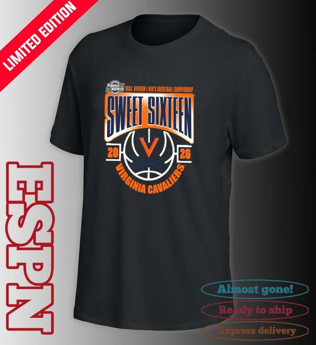 Virginia cavaliers Sweet 16 NCAA DI Men’s Basketball Tournament March Madness 2026 T-Shirt