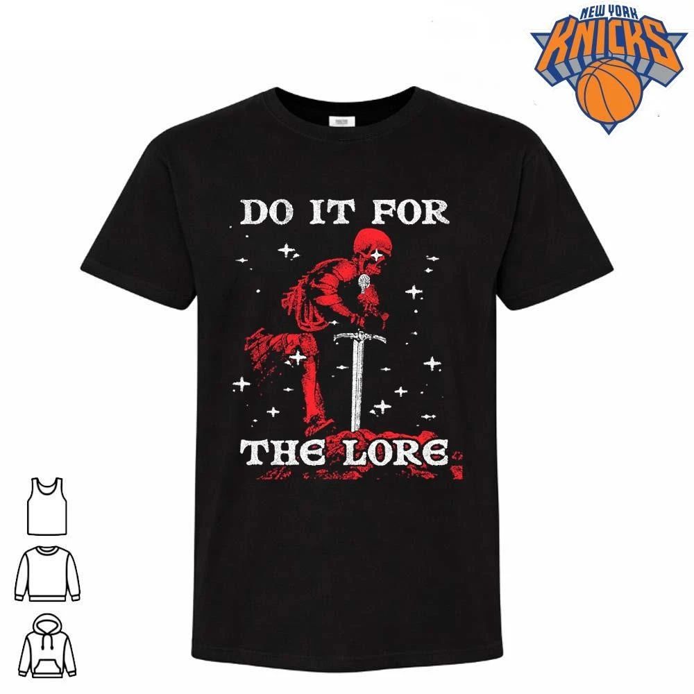 Do It For The Lore Grim Reaper Red Knight Sword Starry Night Fantasy Goth Shirt