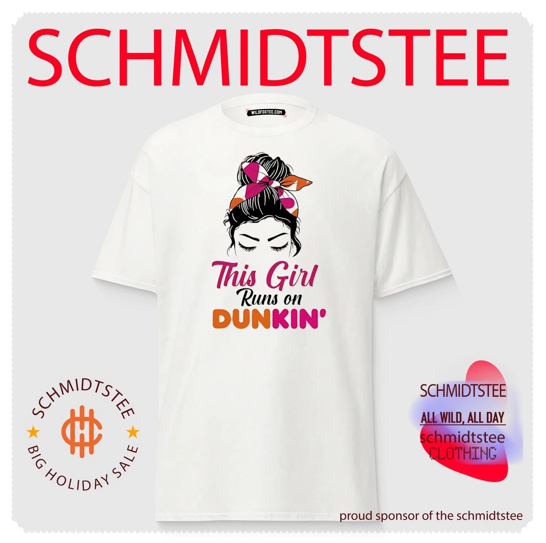 This girl runs on dunkin’ graphic shirt