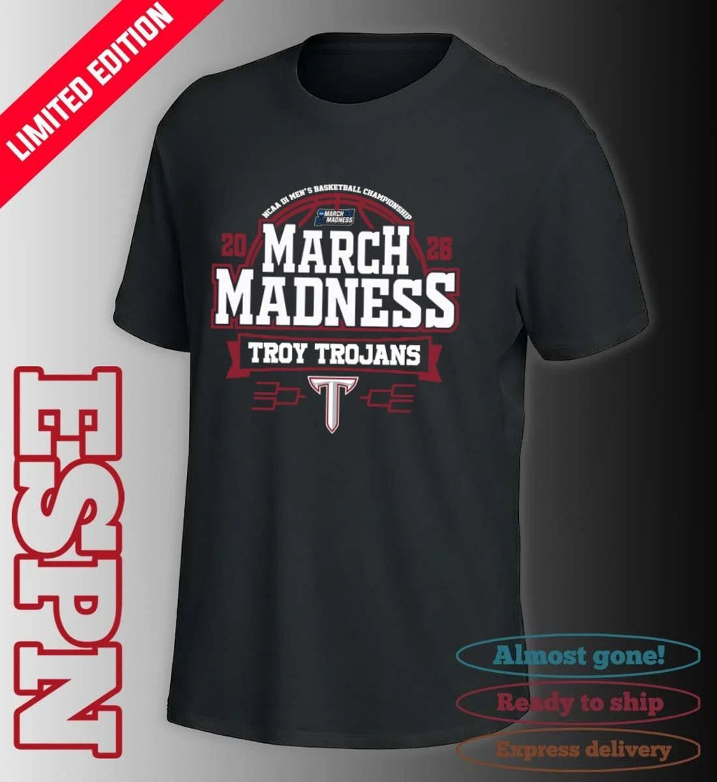 Troy Trojans Tigers March Madness 2026 NCAA DI Men’s Basketball Tournament T-Shirt