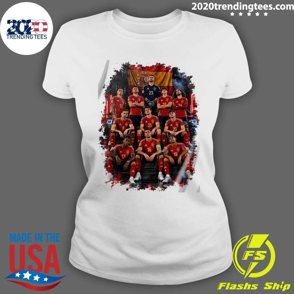 Spain National Team Soccer Squad Sports Fan Celebration Football World Cup 2026 Shirt