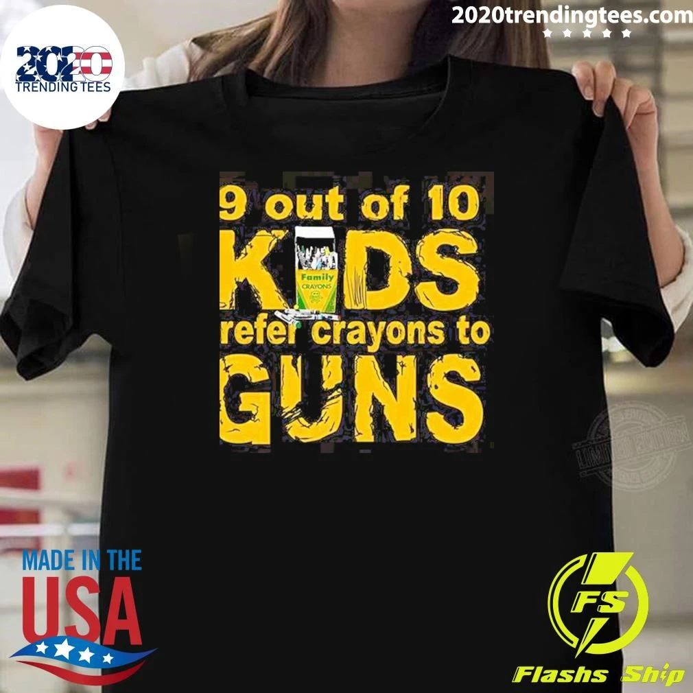 9 Out Of 10 Kids Prefer Crayons To Guns Pearl Jam Full Sleeves Shirt