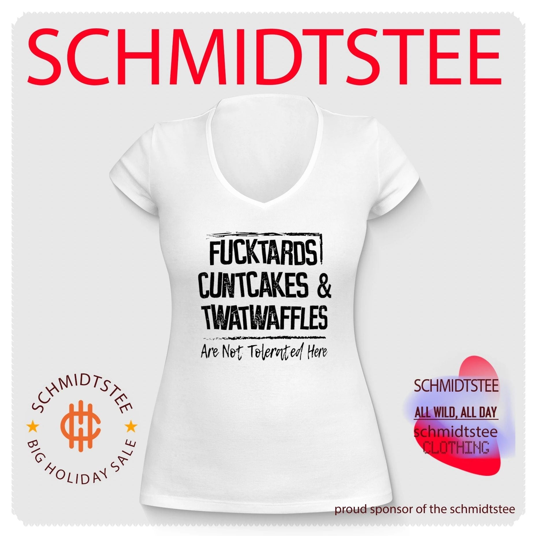 Fucktards cuntcakes and twatwaffles are not tolerated here frame shirt