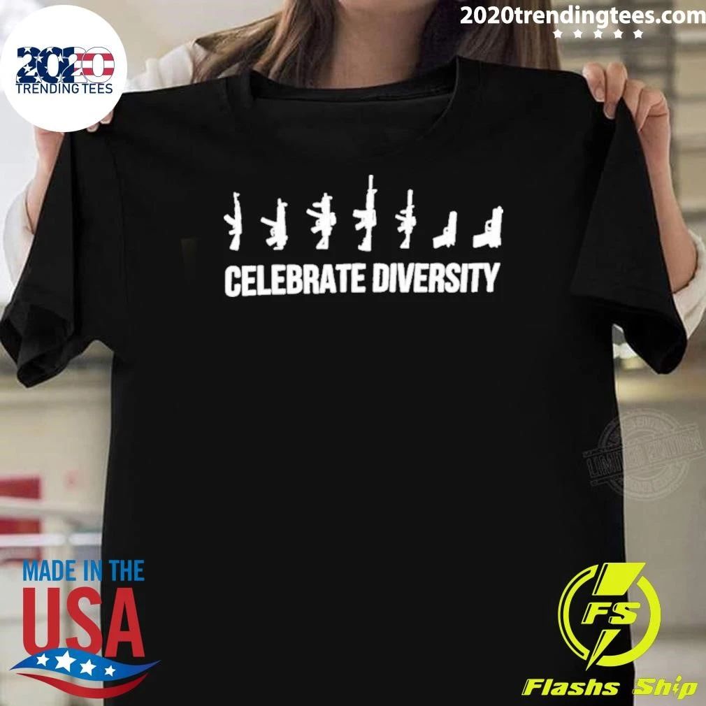 Celebrate Diversity Guns Firearms Second Amendment Shirt