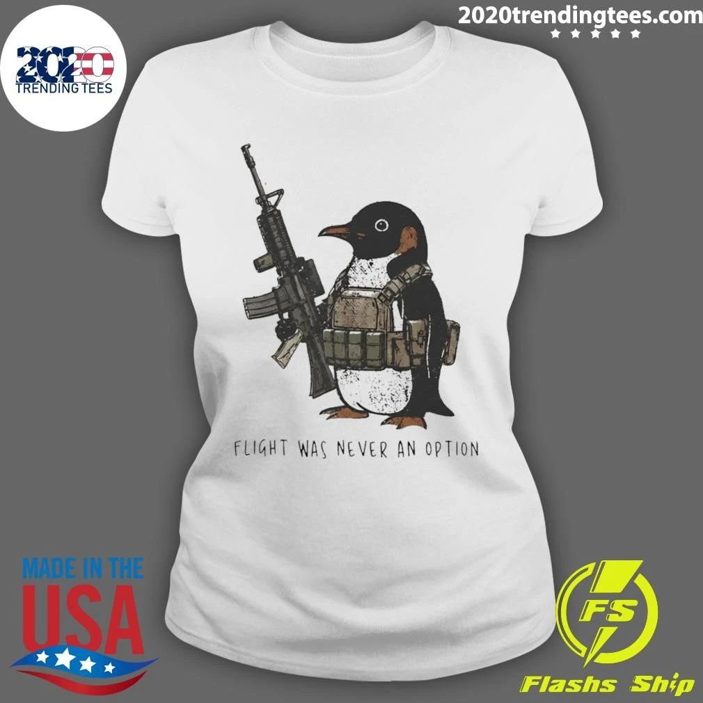 Military Penguin Knife Flight Was Never An Option Shirt