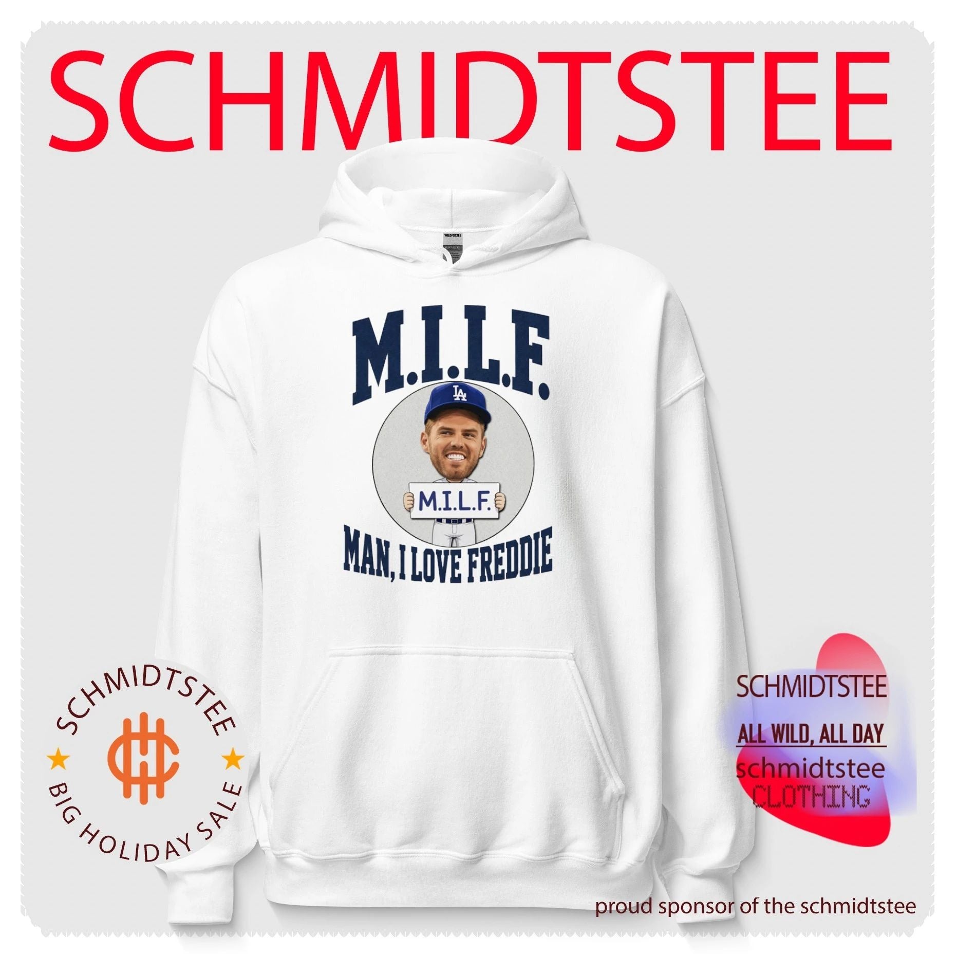 Freddie Freeman Los Angeles Dodgers MILF man I love Freddie caricature shirt