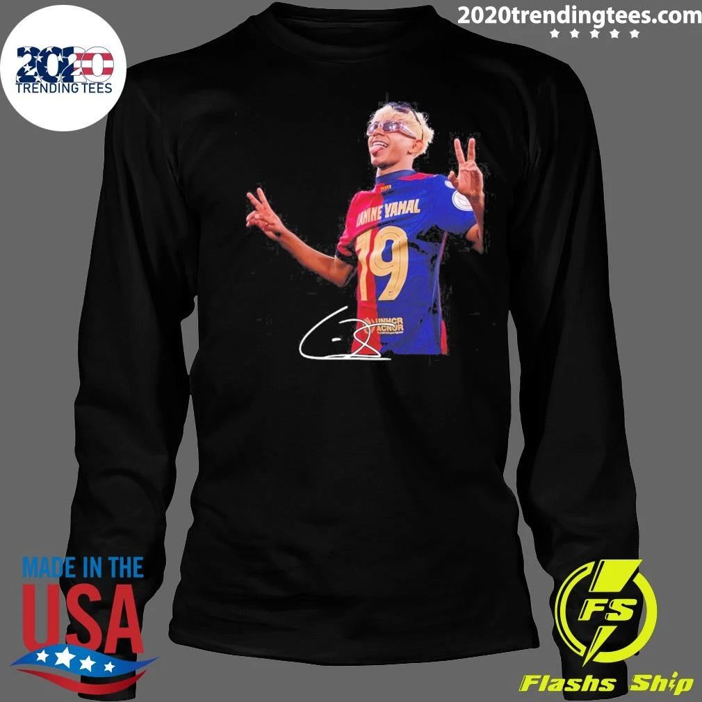 Football Player Lamine Yamal Signature Shirt