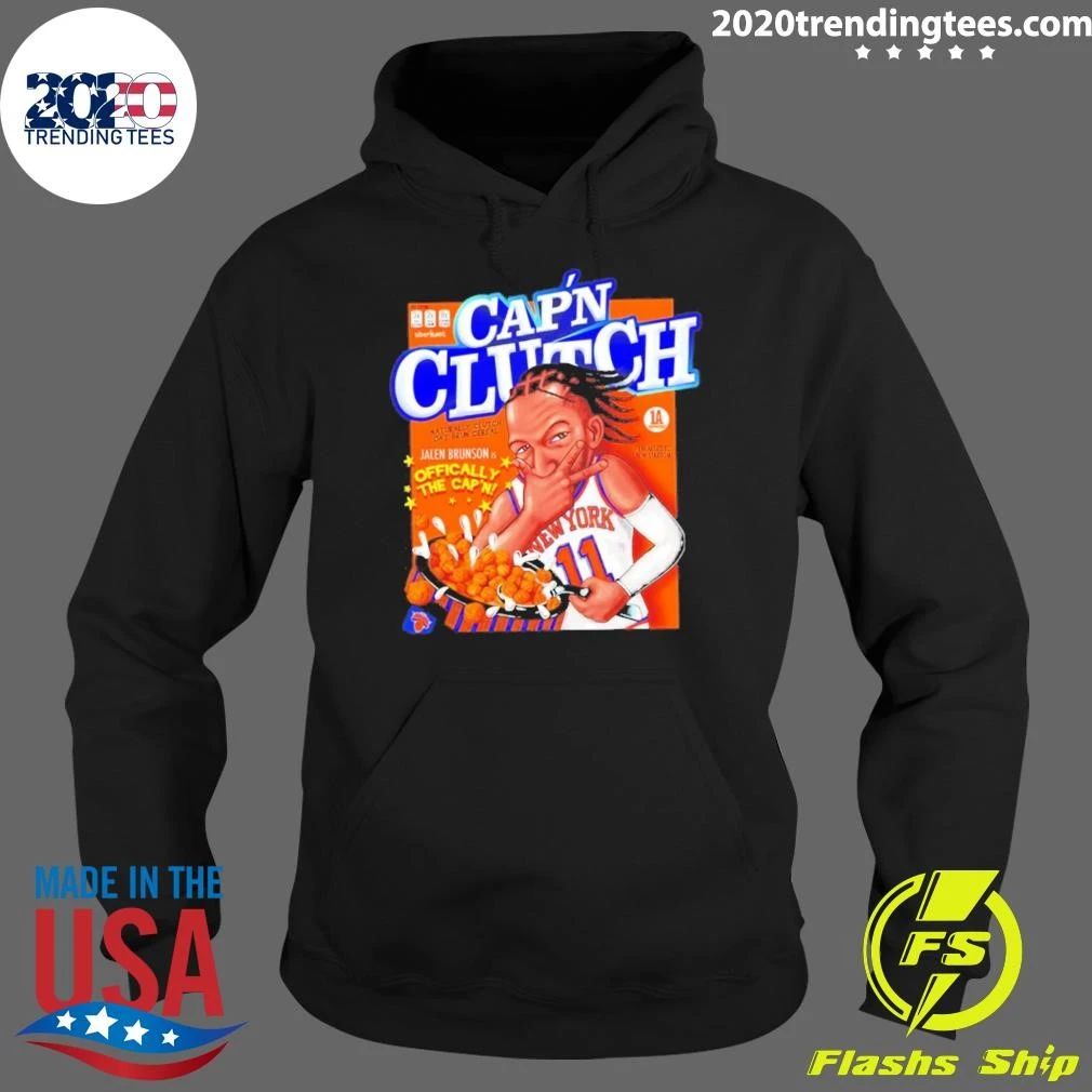 Cap’n Clutch Jalen Brunson Offically The Cap’n Comic Shirt