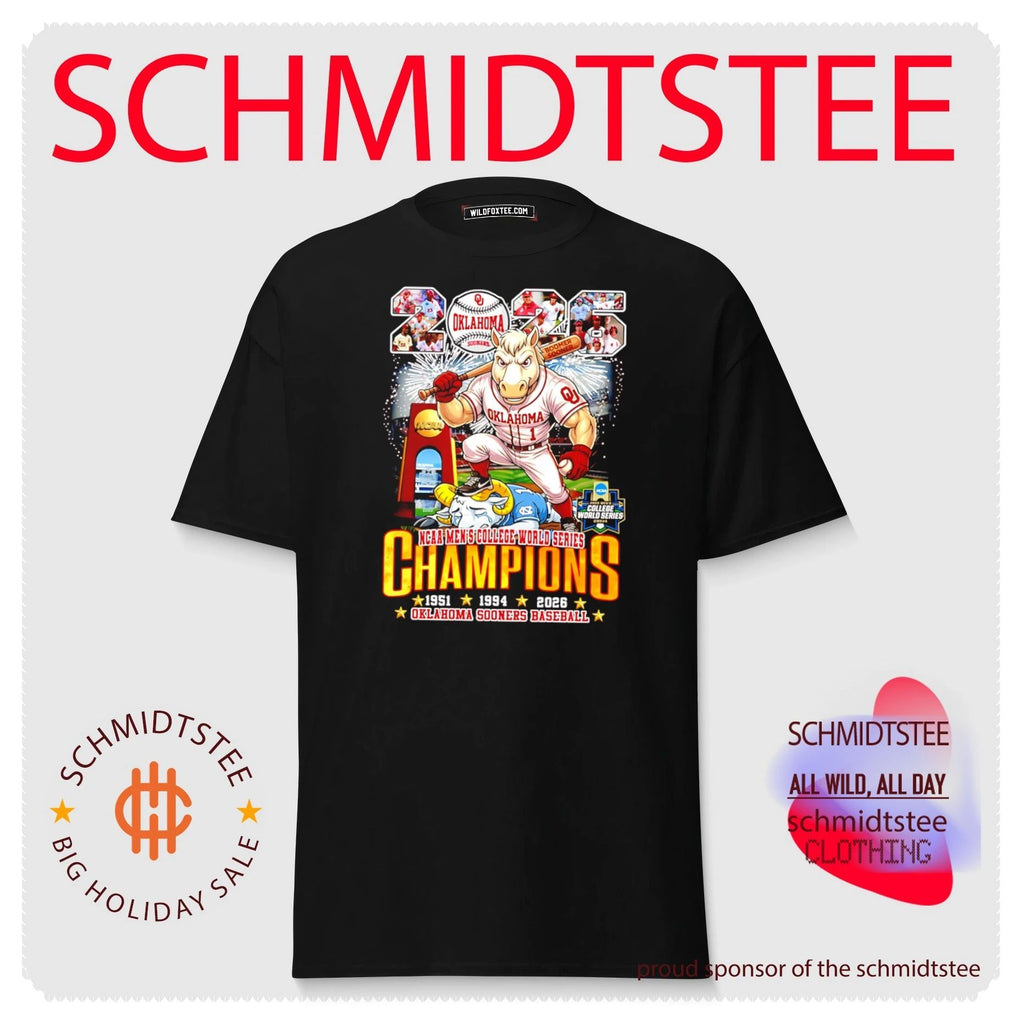 Oklahoma Sooners baseball 2026 MCWS Champions 3 Time ’51 ’94 ’26 shirt