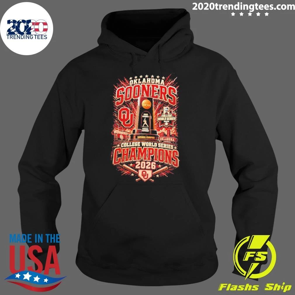 Oklahoma Sooners 2026 College World Series Champions Skyline Shirt