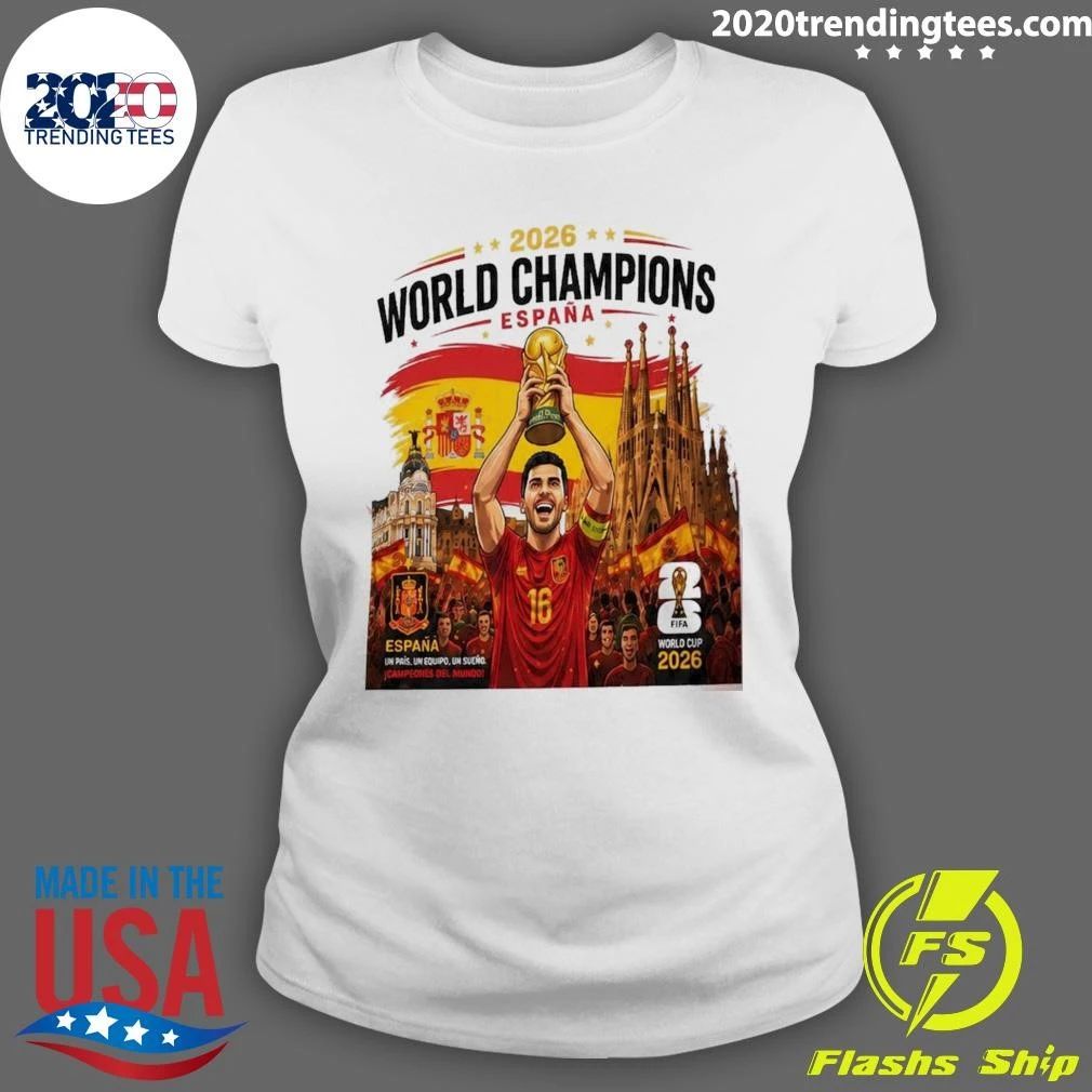 Spain World Cup 2026 Champions, España Football Fan Shirt