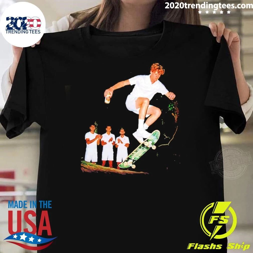 Jannik Sinner Skateboarding Wimbledon Men’s Singles Italy 2026 Shirt