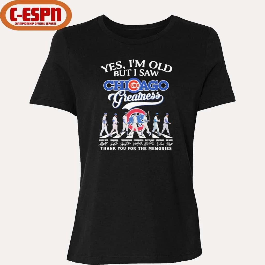 Yes, I’m Old But I Saw Chicago Cubs Abbey Road Legends Greatness T-Shirt