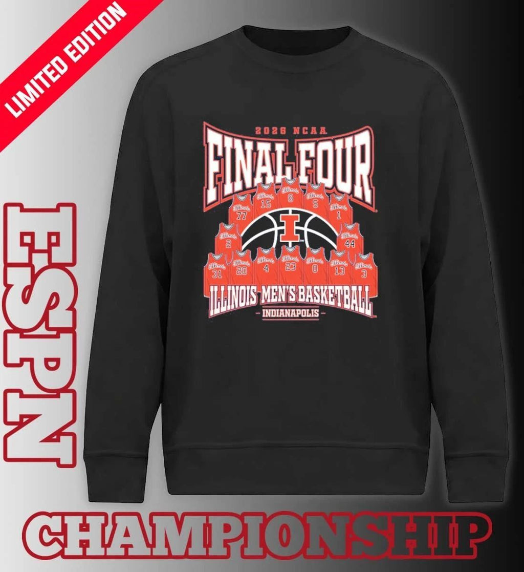 Illinois Men’s Basketball 2026 NCAA Final Four Jersey Madness T-Shirt