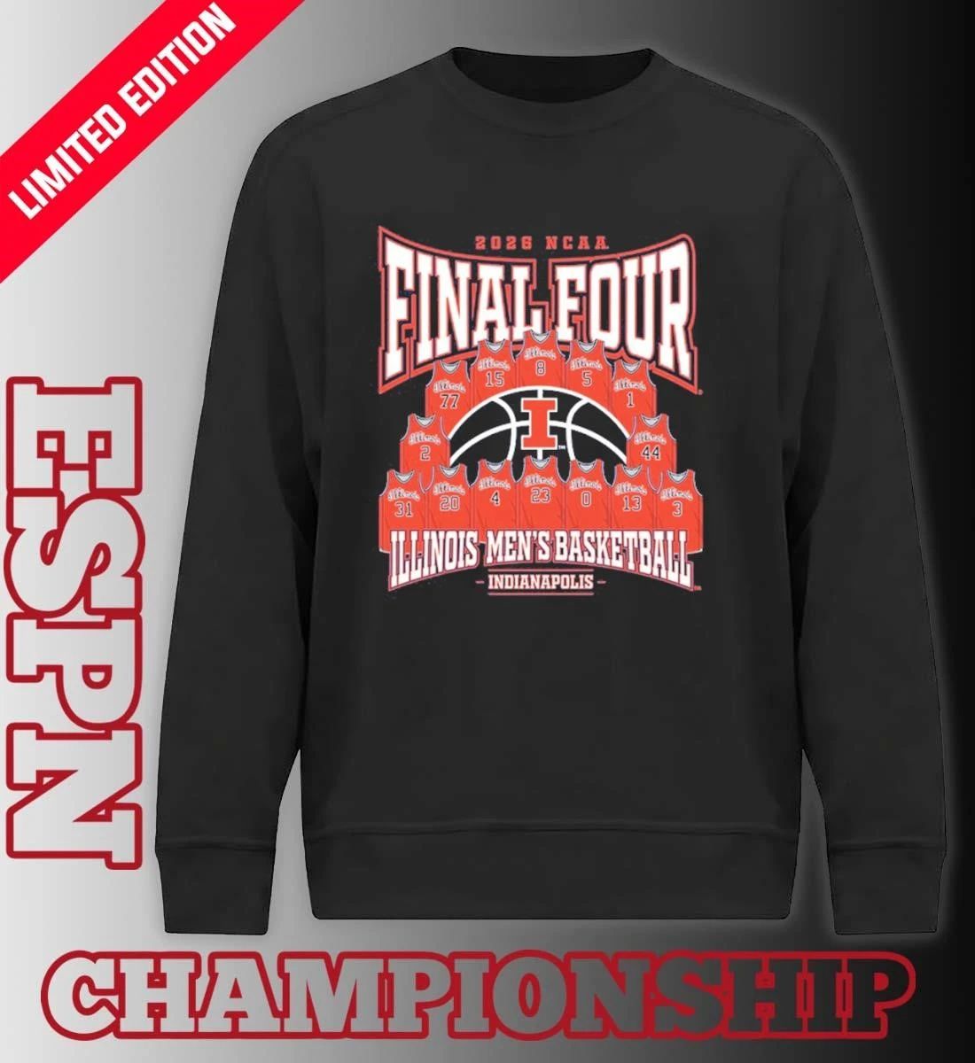 Illinois Men’s Basketball 2026 NCAA Final Four Jersey Madness T-Shirt