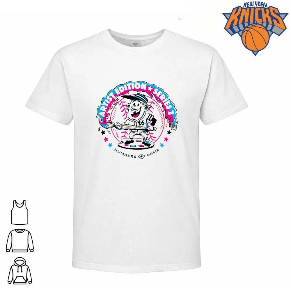 Retro Artist Edition Series 2 Numbers Game 26 Cartoon Baseball Paint Palette Mascot Shirt