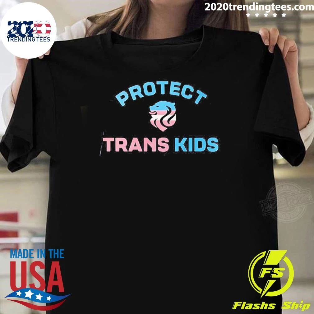 Megan Rapinoe with Protect Trans Kids Shirt