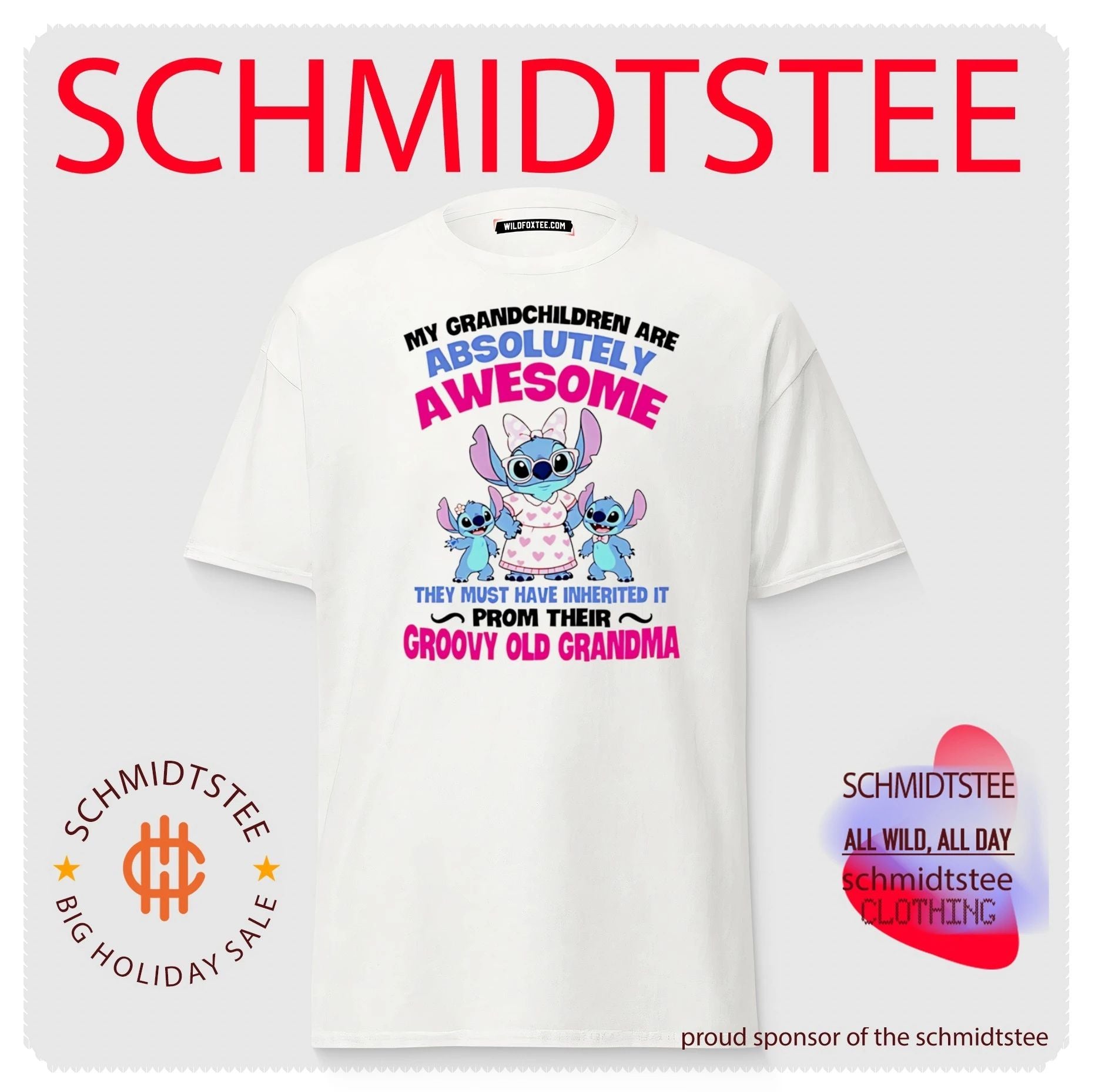 My Grandchildren Are Absolutely Awesome Inherited from Their Groovy Old Grandma shirt
