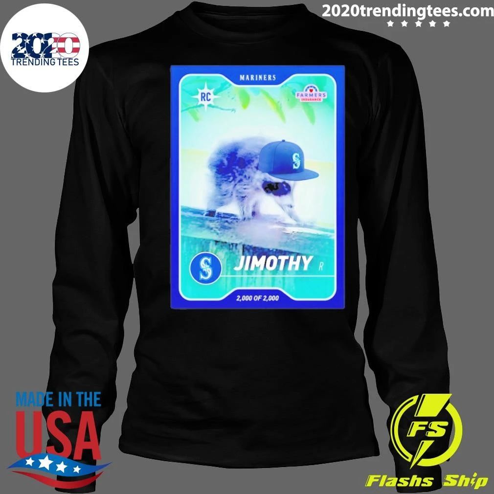 Jimothy Seallte Mariners Jimothy Night Rookie Card Shirt