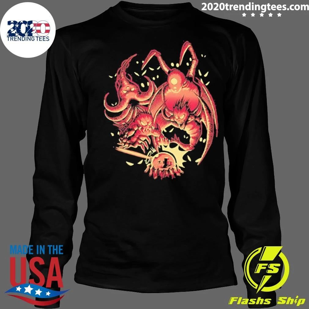 Nightly Encounter Alien Monsters Sci-fi Shirt