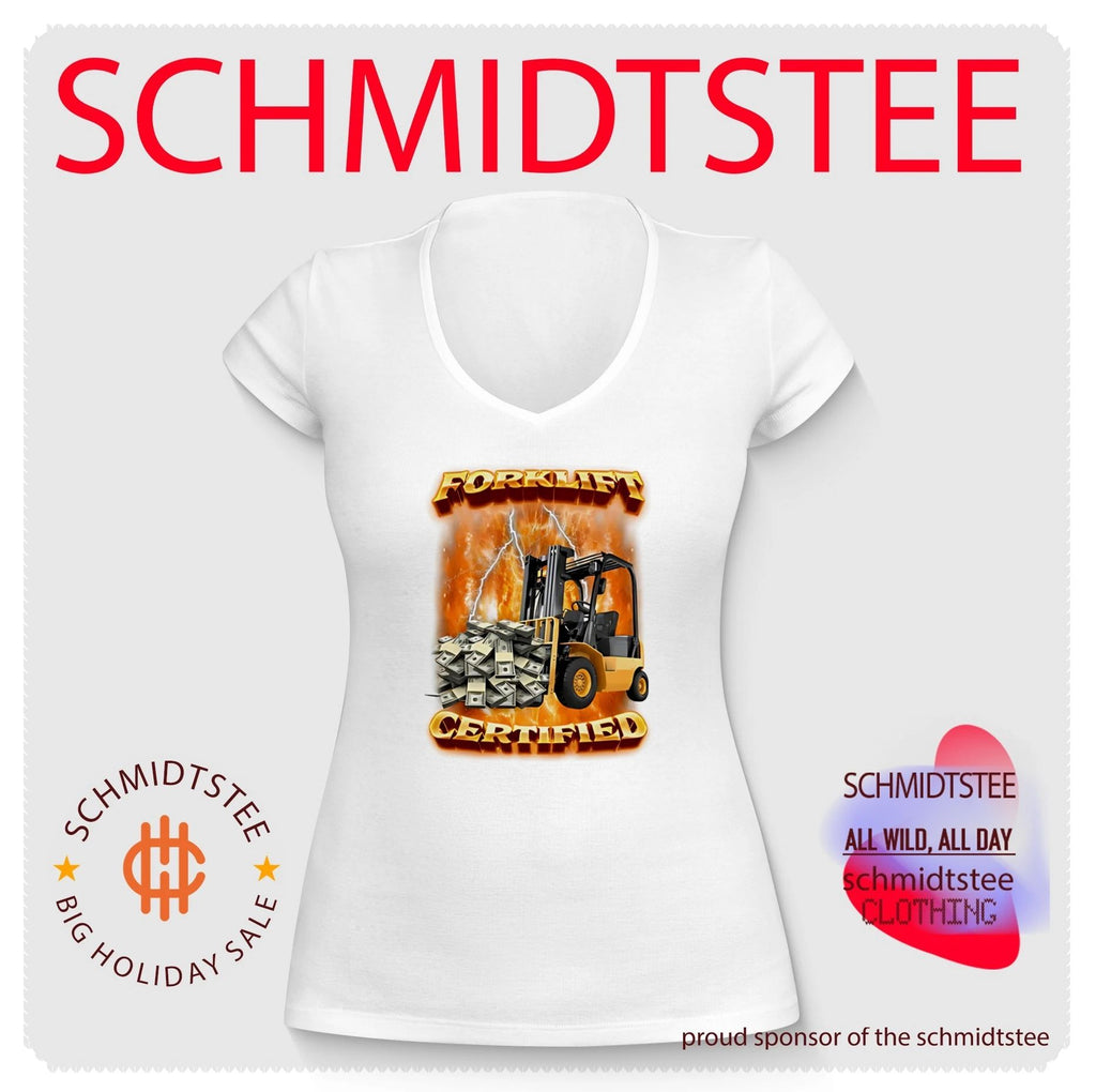 Forklift certified forklift carrying cash graphic shirt